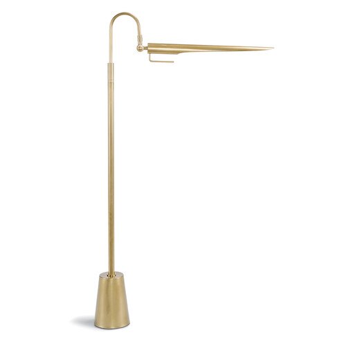 Raven Floor Lamp (Natural Brass) - Open Box